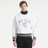 New York Rangers Todd Snyder by Fanatics Relaxed Canadian Fleece Crew - White - NHL