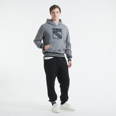 New York Rangers Todd Snyder by Fanatics Relaxed Canadian Fleece Hoodie - Dark Heather Gray - NHL