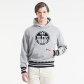 Edmonton Oilers Todd Snyder by Fanatics Relaxed Canadian Fleece Hoodie - Athletic Heather Gray - NHL