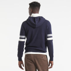 Edmonton Oilers Todd Snyder by Fanatics Cashmere Hooded Sweater - Navy - NHL