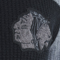 Chicago Blackhawks Todd Snyder by Fanatics Cashmere Rugby Sweater - Dark Heather Gray - NHL