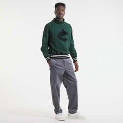 Vancouver Canucks Todd Snyder by Fanatics Relaxed Canadian Fleece Turtleneck - Dark Green - NHL