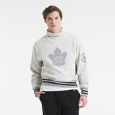 Toronto Maple Leafs Todd Snyder by Fanatics Relaxed Canadian Fleece Turtleneck - Heather Gray - NHL