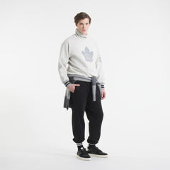Toronto Maple Leafs Todd Snyder by Fanatics Relaxed Canadian Fleece Turtleneck - Heather Gray - NHL