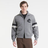 Vancouver Canucks Todd Snyder by Fanatics Full-Zip Fleece - Dark Heather Gray - NHL