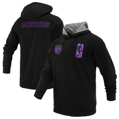 Sacramento Kings FISLL Unisex Logoman Shadow Collection Pullover Hoodie Black - NBA