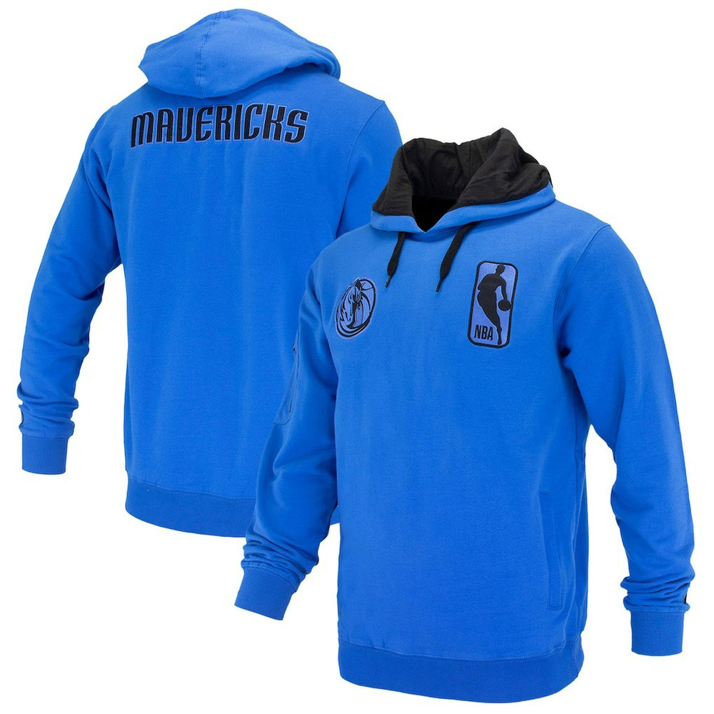 Dallas Mavericks FISLL Unisex Logoman Shadow Collection Pullover Hoodie Royal - NBA