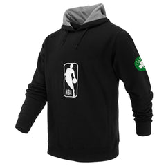 Boston Celtics FISLL Unisex Logoman Shadow Collection Pullover Hoodie Black - NBA