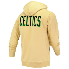 Boston Celtics FISLL Unisex Logoman Shadow Collection Pullover Hoodie Cream - NBA
