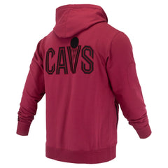 Cleveland Cavaliers FISLL Unisex Logoman Shadow Collection Pullover Hoodie Wine - NBA