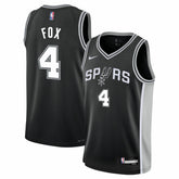 De'Aaron Fox San Antonio Spurs Youth Swingman Jersey Icon Edition Black - NBA