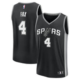De'Aaron Fox San Antonio Spurs Fast Break Replica Player Jersey Icon Edition Black - NBA