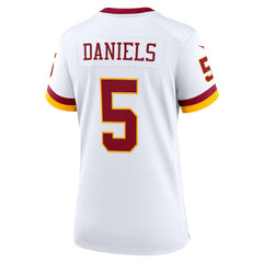 Jayden Daniels Washington Commanders Women's Game Super Bowl Era Jersey White | Nike for Sale