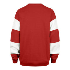 New Jersey Devils '47 Women's Eephus Barred Pullover Sweatshirt - Red - NHL