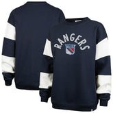 New York Rangers '47 Women's Eephus Barred Pullover Sweatshirt - Navy - NHL
