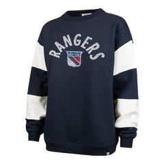 New York Rangers '47 Women's Eephus Barred Pullover Sweatshirt - Navy - NHL
