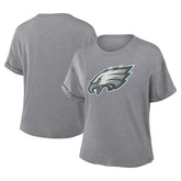 Philadelphia Eagles Women's Tribute Tri-Blend Boxy T-Shirt Heather Gray | Fanatics