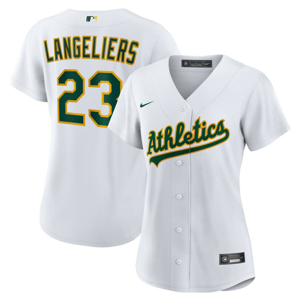 Shea Langeliers Athletics Nike Women's Home Replica Jersey - MLB