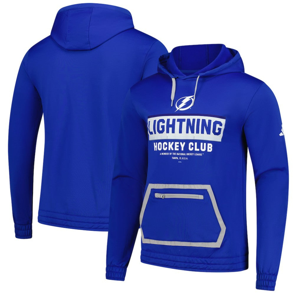 Tampa Bay Lightning adidas Team Pullover Hoodie - Blue - NHL