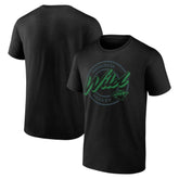 Minnesota Wild Color Block Puck T-Shirt - Black - NHL