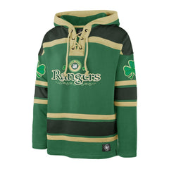 New York Rangers '47 St. Patrick's Day McLucky Superior Lacer Pullover Hoodie - Kelly Green - NHL