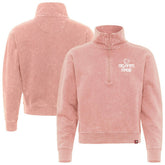 Orlando Magic Sportiqe Unisex Rock & Roll Collection Iggy Cropped Quarter-Zip Pullover Coral - NBA