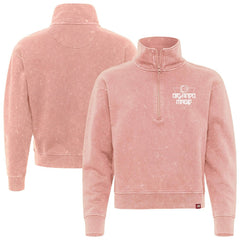 Orlando Magic Sportiqe Unisex Rock & Roll Collection Iggy Cropped Quarter-Zip Pullover Coral - NBA