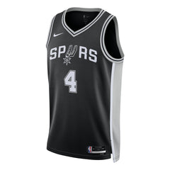 De'Aaron Fox San Antonio Spurs Unisex Swingman Player Jersey Icon Edition Black - NBA