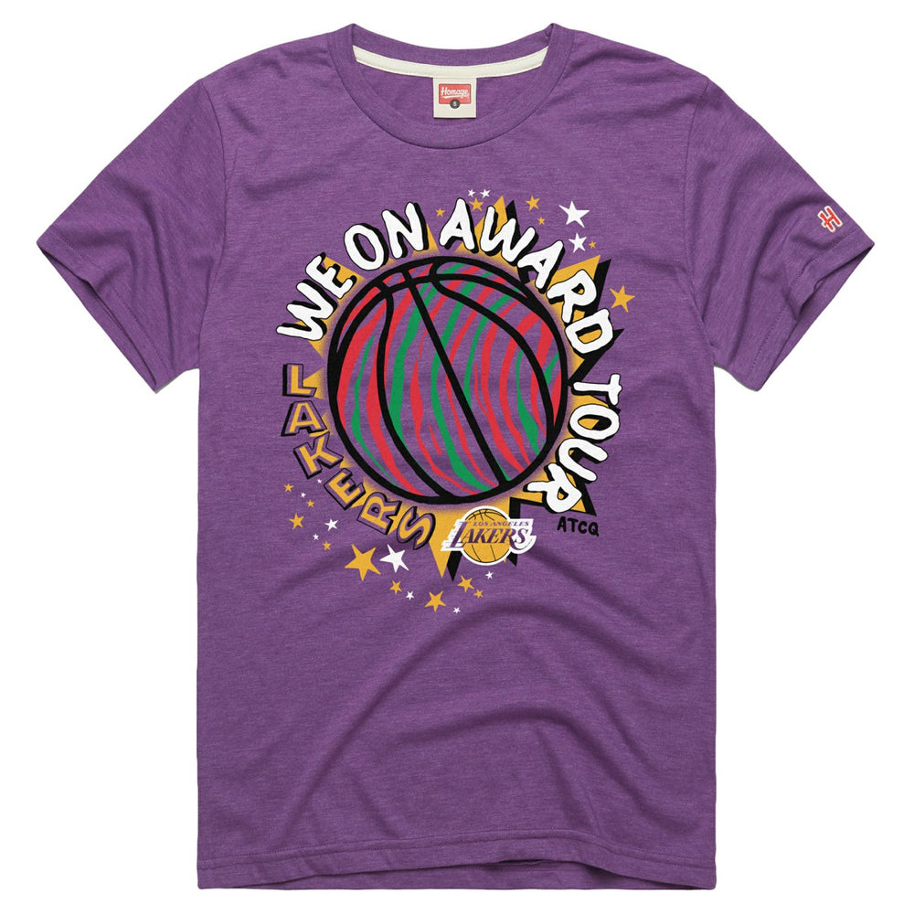 Los Angeles Lakers Homage A Tribe Called Quest x NBA We On Award Tour T-Shirt Purple - NBA