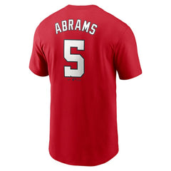 CJ Abrams Washington Nationals Nike Fuse Name & Number T-Shirt - MLB
