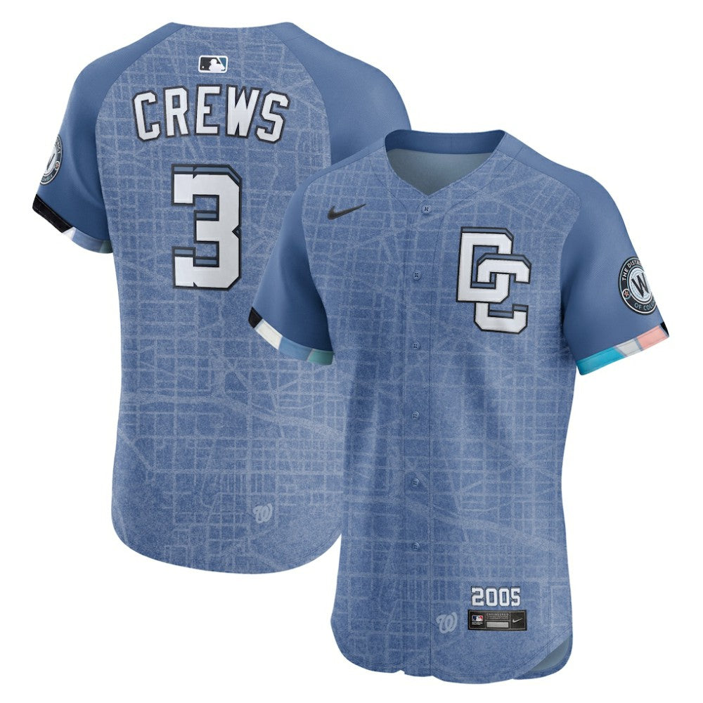 Dylan Crews Washington Nationals Nike 2025 City Connect Elite Player Jersey - MLB