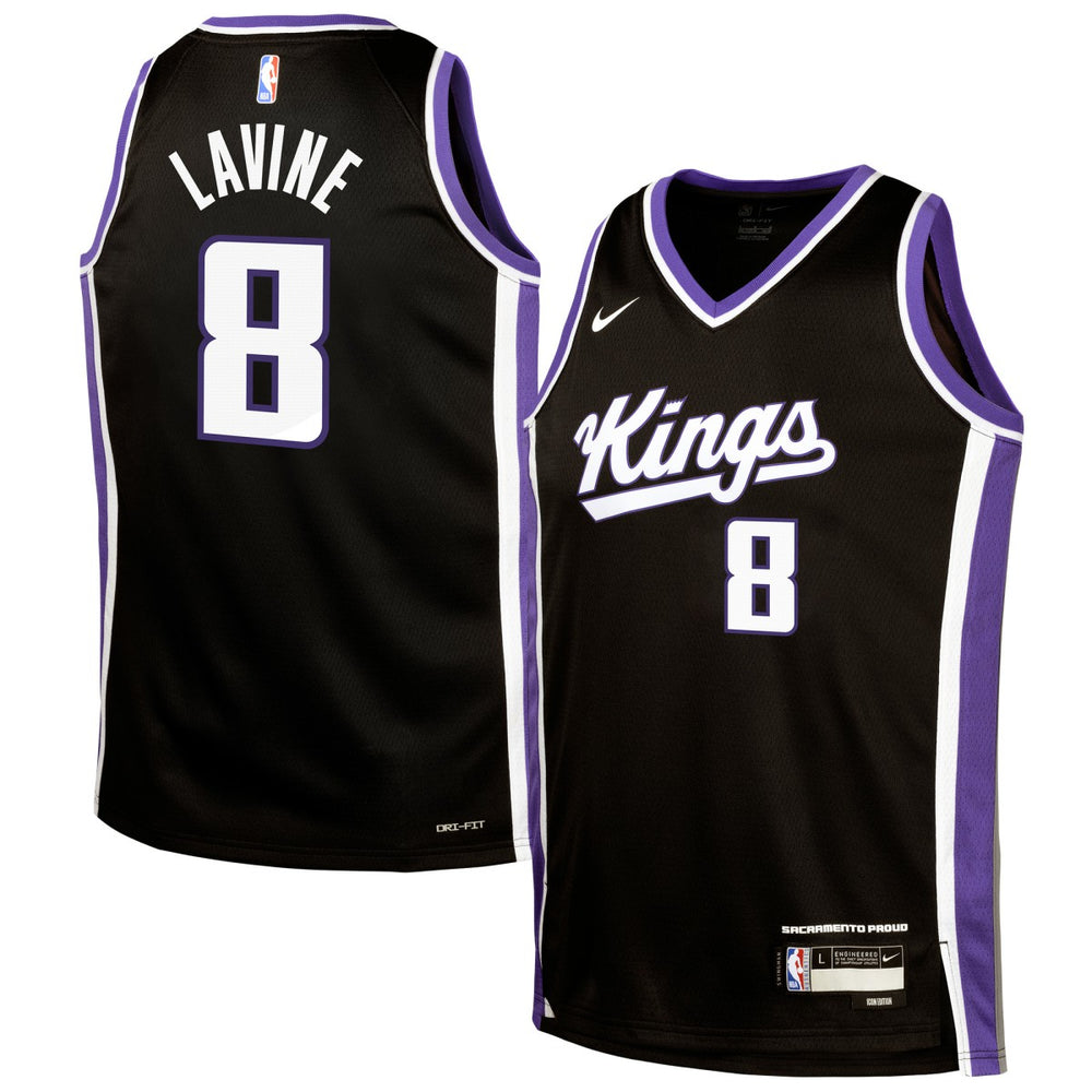 Zach LaVine Sacramento Kings Youth Swingman Jersey Icon Edition Black - NBA