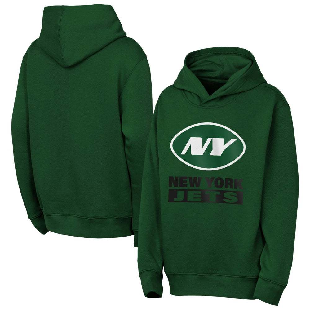 New York Jets Outerstuff Youth Back to Basics Hoodie Green | NFL