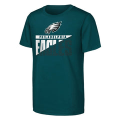 Philadelphia Eagles Outerstuff Youth Never Quit 2-Pack T-Shirt Set Midnight Green | NFL