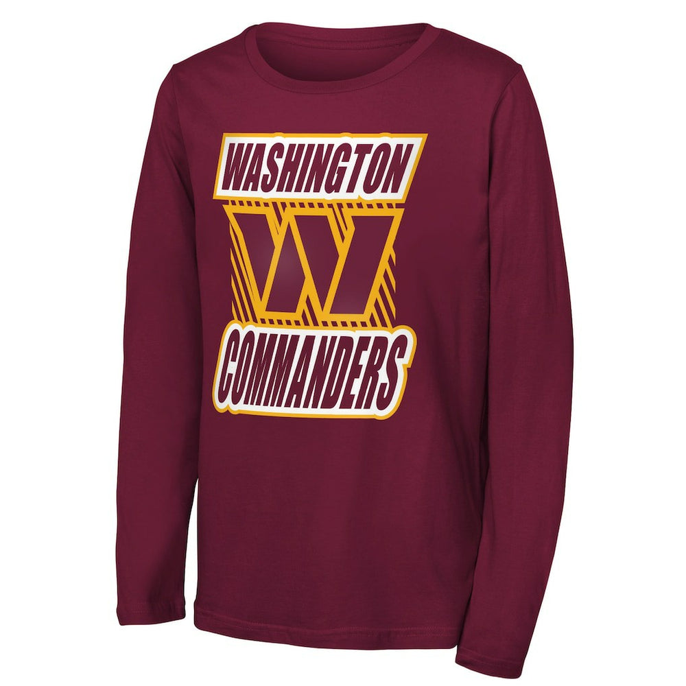 Washington Commanders Outerstuff Youth Never Settle Long Sleeve T-Shirt Burgundy | NFL