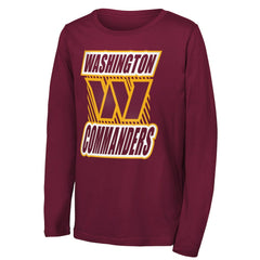 Washington Commanders Outerstuff Youth Never Settle Long Sleeve T-Shirt Burgundy | NFL