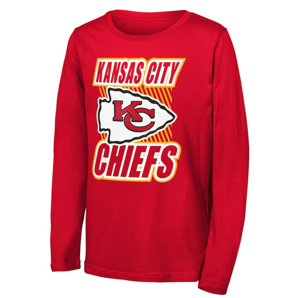 Kansas City Chiefs Outerstuff Youth Never Settle Long Sleeve T-Shirt Red | NFL