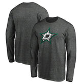 Dallas Stars Fanatics Logo Long Sleeve T-Shirt - Charcoal - NHL