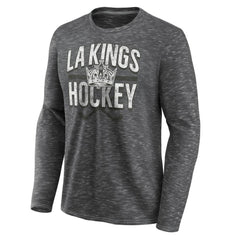 Los Angeles Kings Fanatics Logo Long Sleeve T-Shirt - Charcoal - NHL