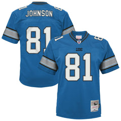 Calvin Johnson Detroit Lions Youth Legacy Replica Jersey Blue | Mitchell & Ness