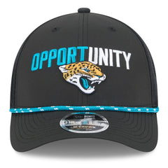 Jacksonville Jaguars New Era 2025 Inspire Change 9FORTY M-Crown Adjustable Hat Black | NFL