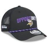 Minnesota Vikings New Era 2025 Inspire Change 9FORTY M-Crown Adjustable Hat Black | NFL