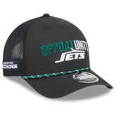 New York Jets New Era 2025 Inspire Change 9FORTY M-Crown Adjustable Hat Black | NFL