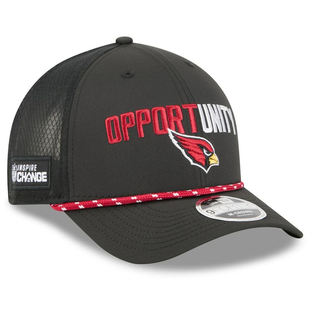 Arizona Cardinals New Era 2025 Inspire Change 9FORTY M-Crown Adjustable Hat Black | NFL