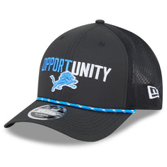 Detroit Lions New Era 2025 Inspire Change 9FORTY M-Crown Adjustable Hat Black | NFL