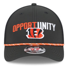 Cincinnati Bengals New Era 2025 Inspire Change 9FORTY M-Crown Adjustable Hat Black | NFL