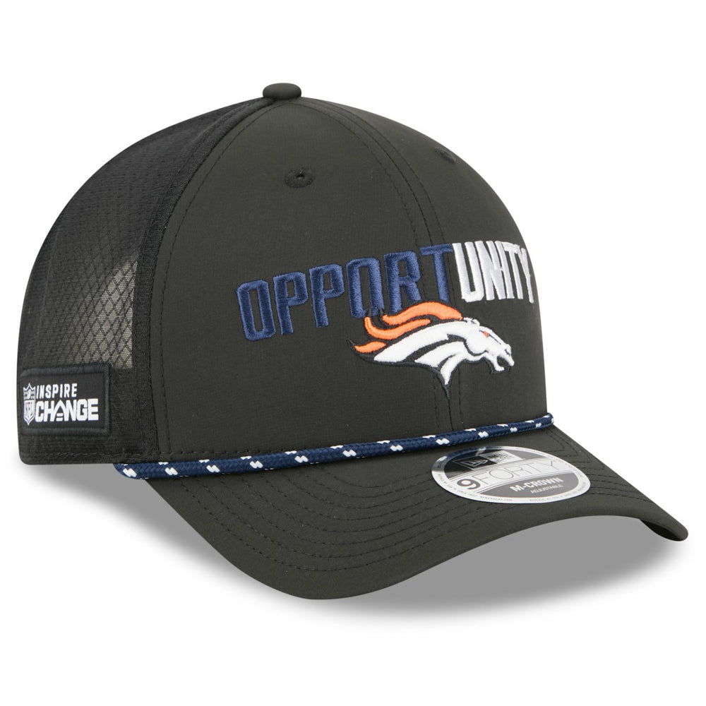 Denver Broncos New Era 2025 Inspire Change 9FORTY M-Crown Adjustable Hat Black | NFL