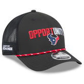 Houston Texans New Era 2025 Inspire Change 9FORTY M-Crown Adjustable Hat Black | NFL
