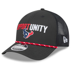 Houston Texans New Era 2025 Inspire Change 9FORTY M-Crown Adjustable Hat Black | NFL