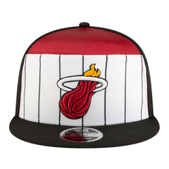 Miami Heat Youth 2025 NBA Tip Off Split Panel 9FIFTY Snapback Hat White/Black - NBA